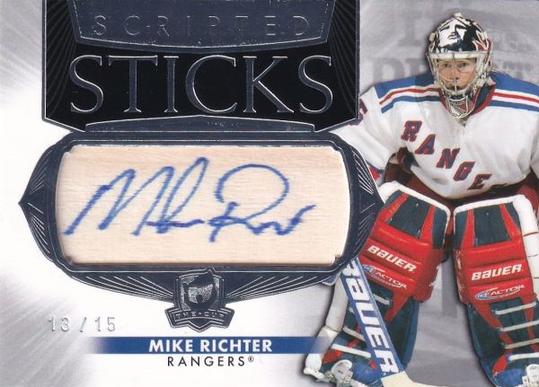 AUTO stick karta MIKE RICHTER 20-21 UD The CUP Scripted Sticks /15